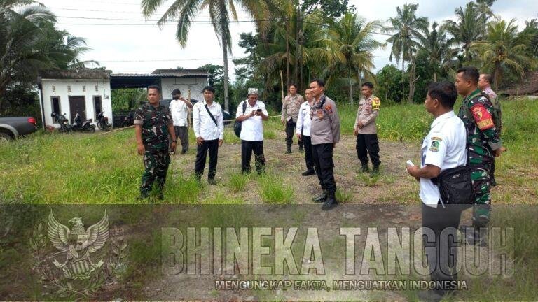 Danposramil 22 Licin dan Forpimka Cek Lokasi Pembangunan Koperasi Desa Merah Putih