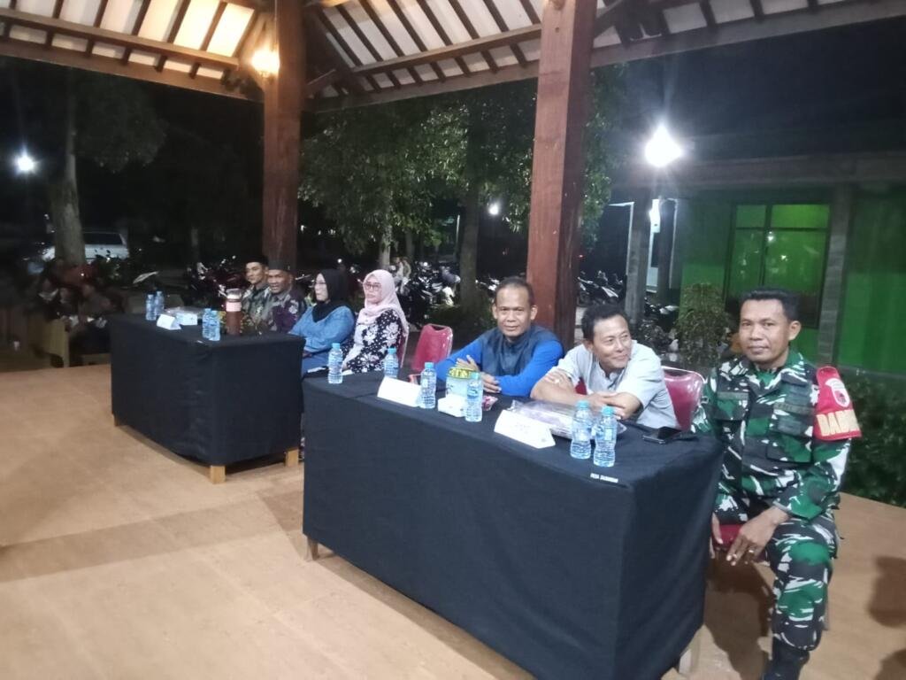 Babinsa Sarongan Pengamanan Pemilihan Badan Permusyawaratan Desa Periode 2026-2034 aman, tertib, lancar dan kondusif